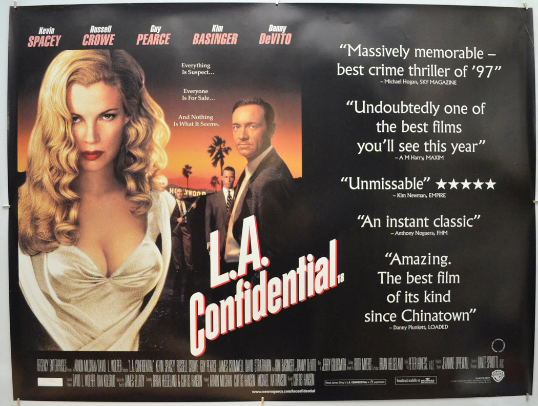 L.A. Confidential Original Quad Poster - Film Poster - Movie Poster