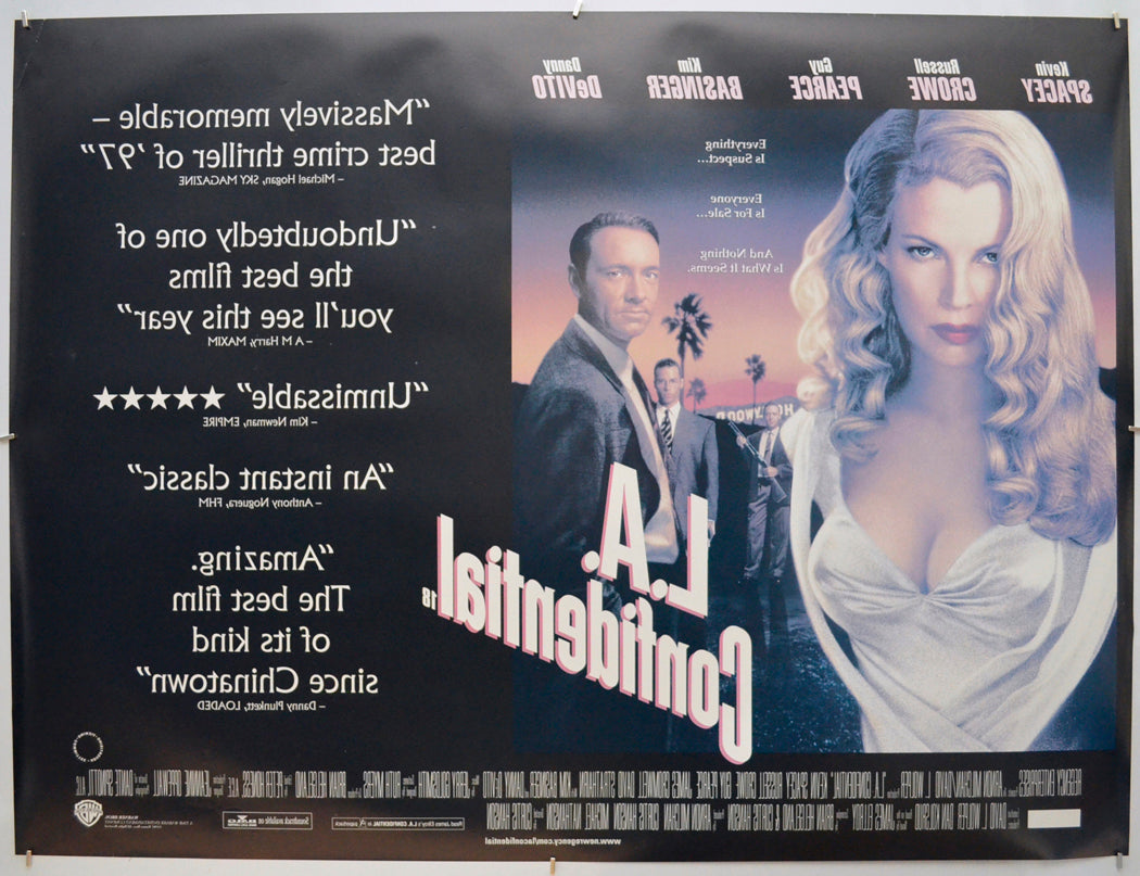 L.A. CONFIDENTIAL (Back) Cinema Quad Movie Poster 