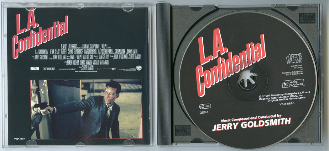 L.A. CONFIDENTIAL - THE SCORE Original CD Soundtrack (Inside) 