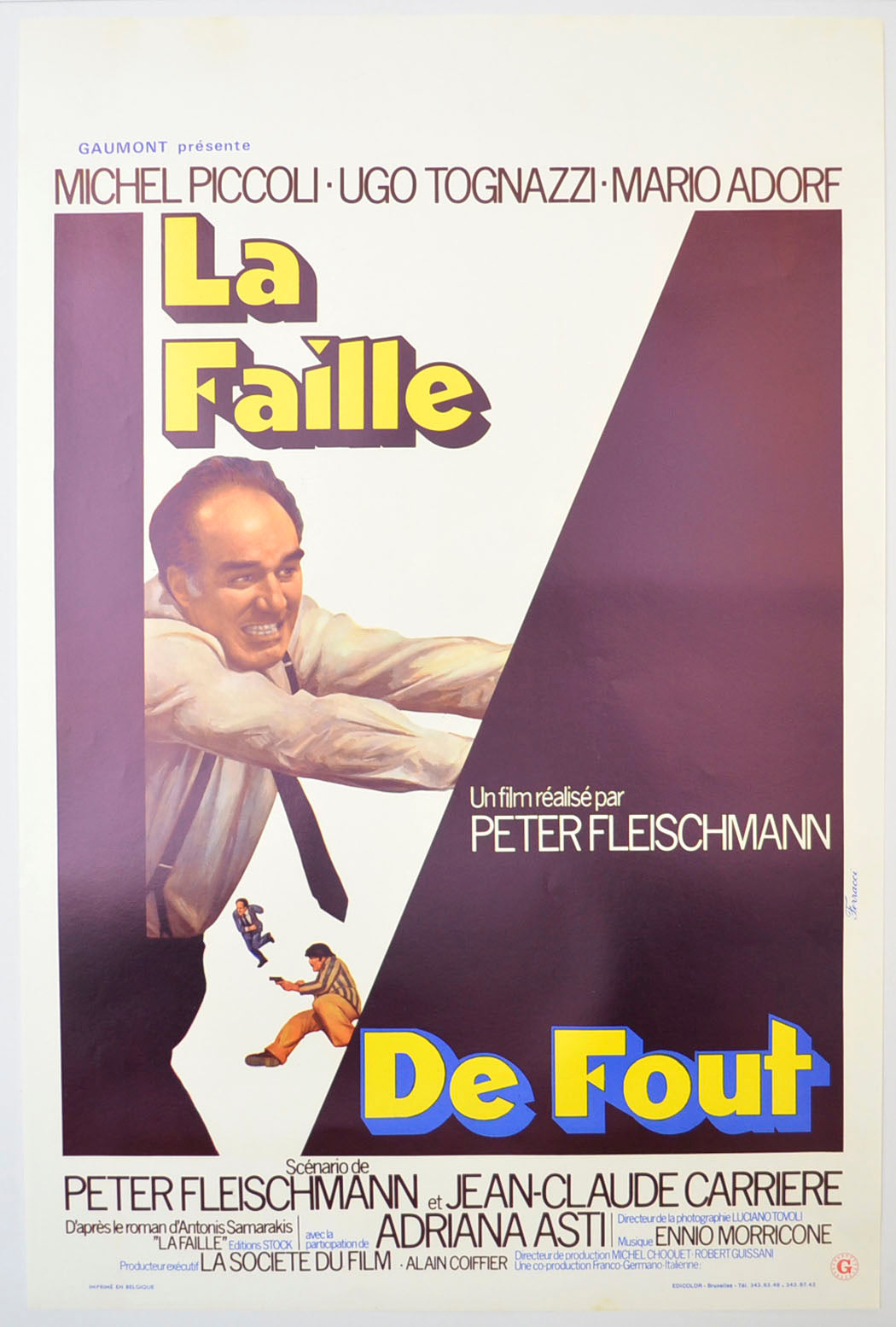 La faille (a.k.a. Weak Spot) Original Belgian Poster - Film Poster - Movie Poster