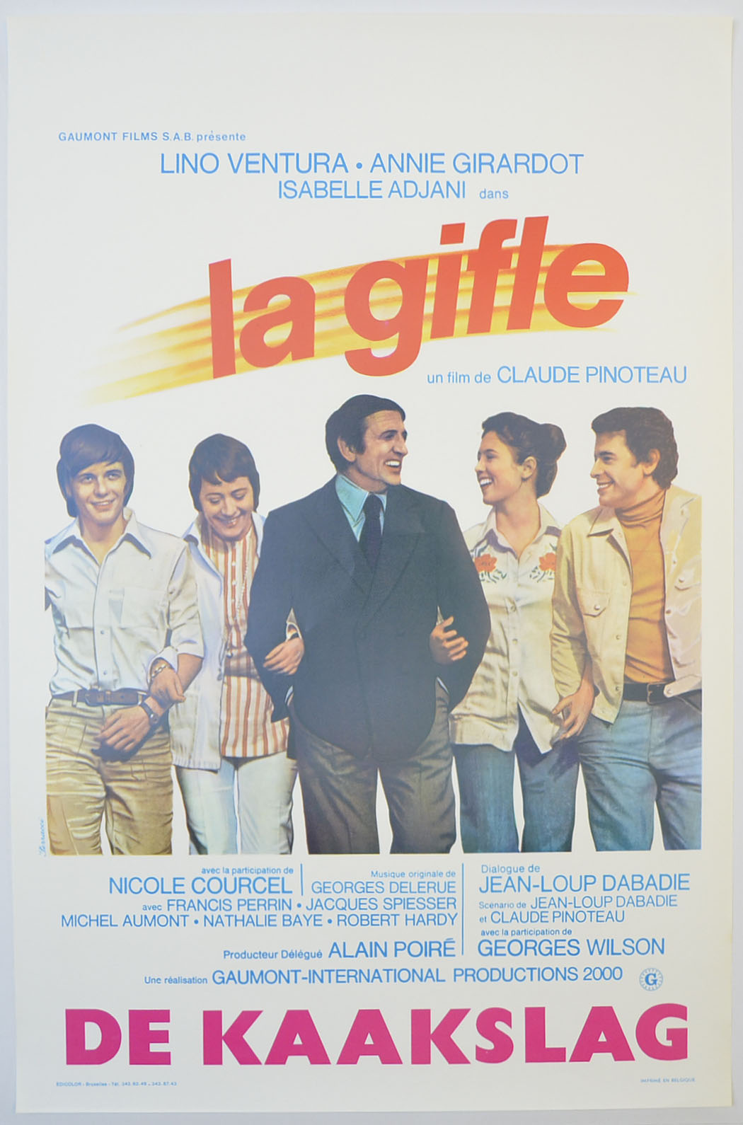 La Gifle (a.k.a. The Slap) Original Belgian Poster - Film Poster - Movie Poster