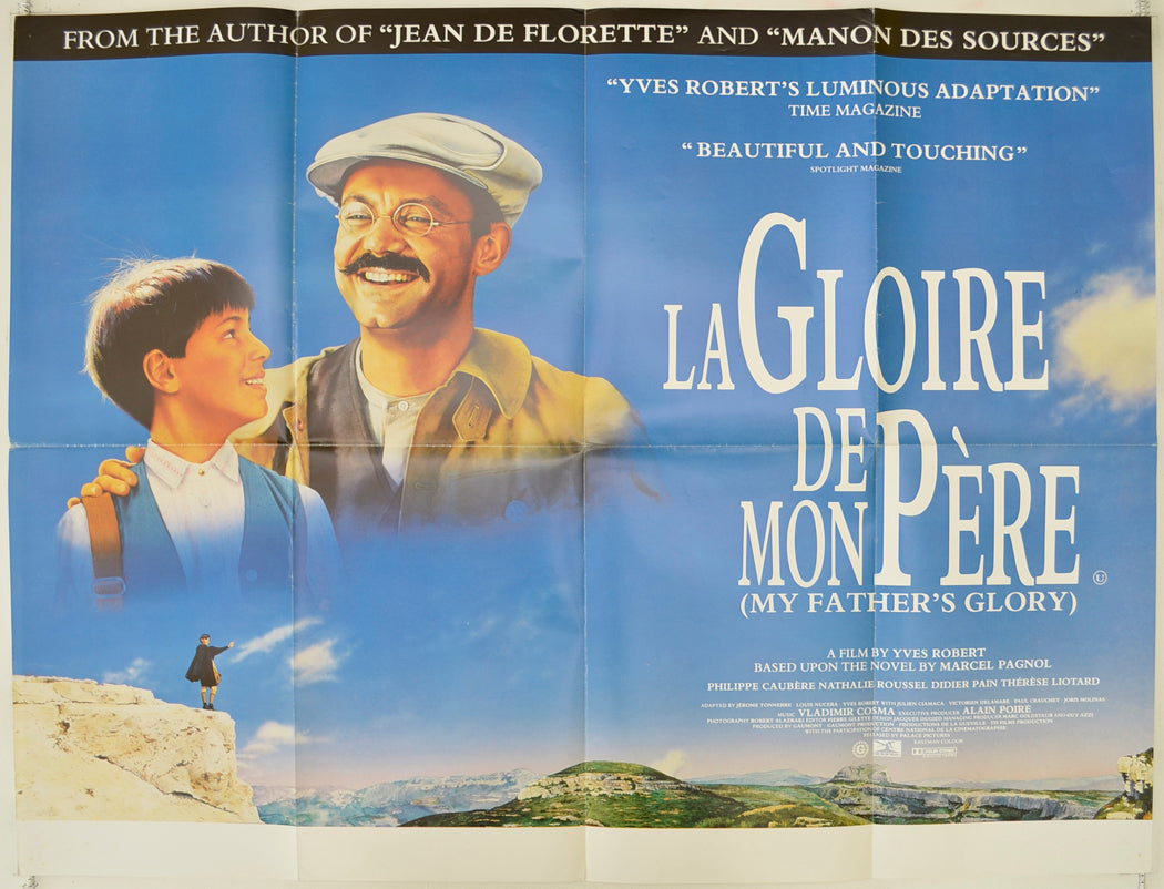 La Gloire De Mon Pere  (a.k.a. My Father's Glory)  Original Quad Poster - Film Poster - Movie Poster 