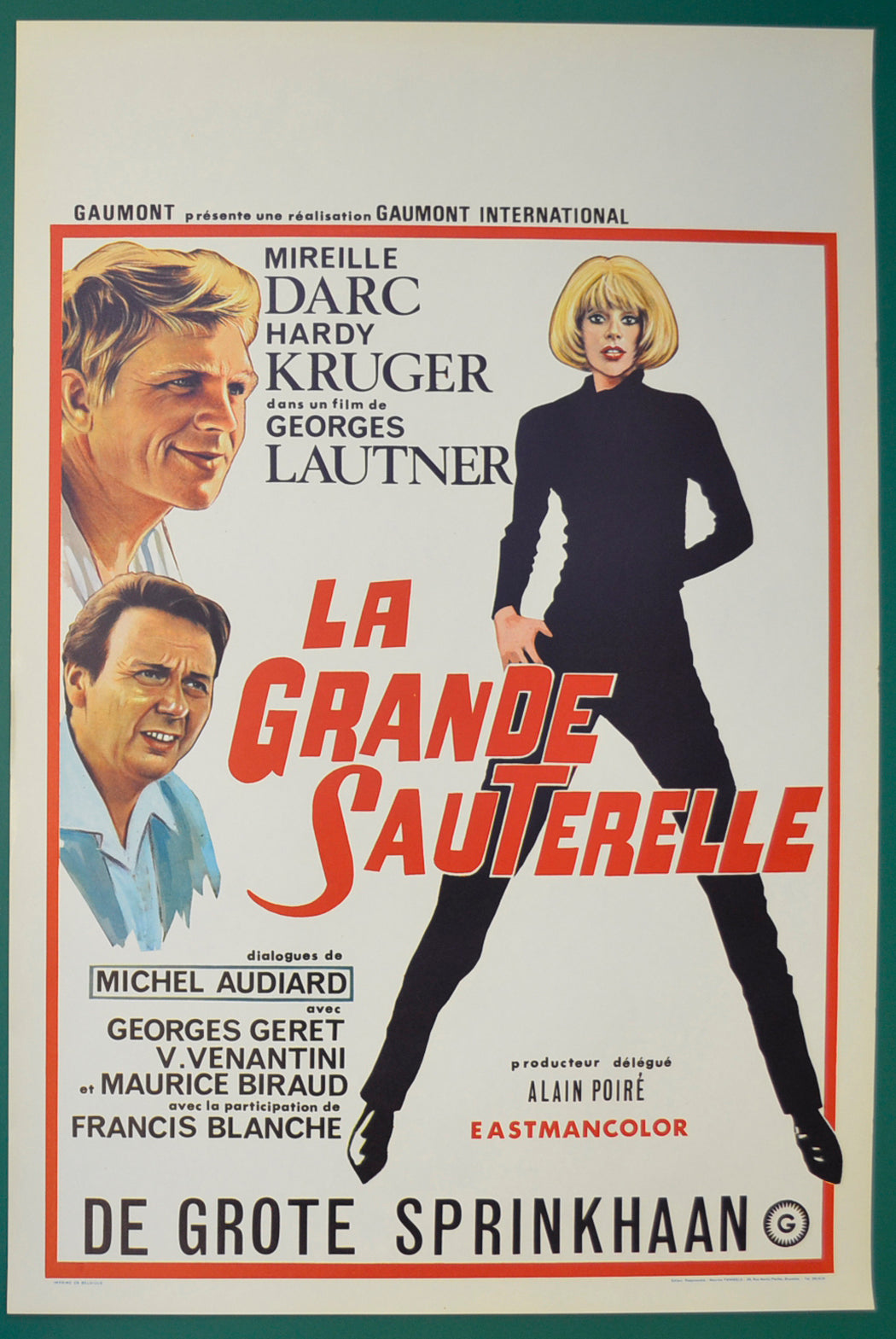 La Grande Sauterelle  Original Belgian Poster - Film Poster - Movie Poster  