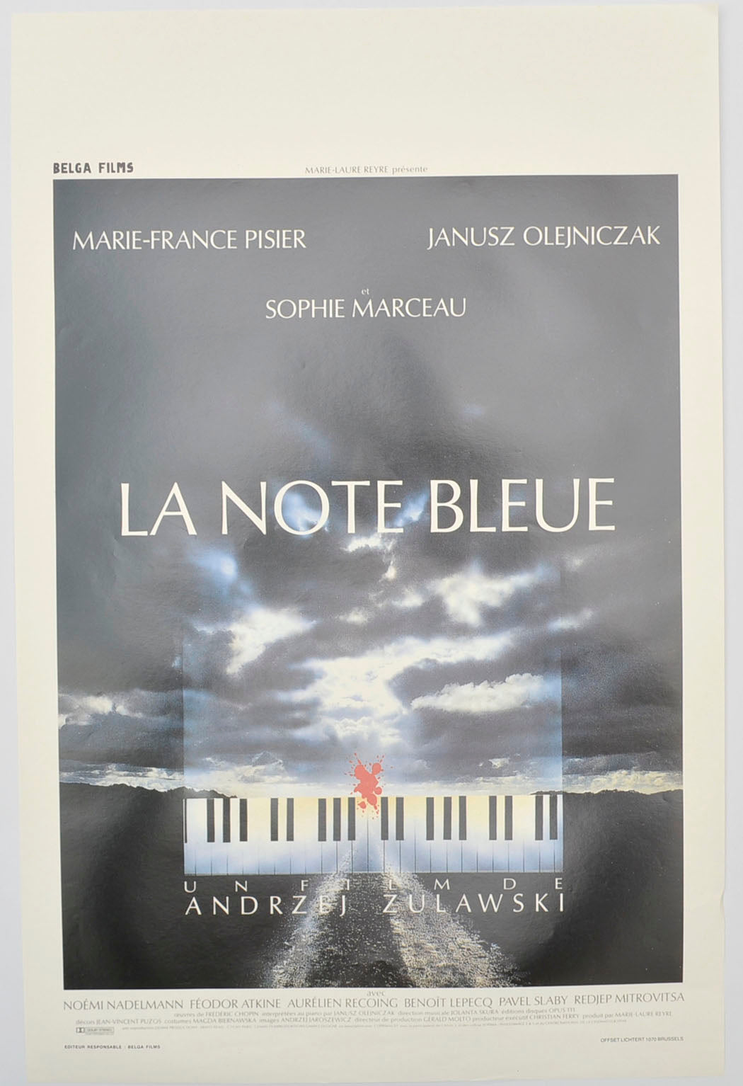 La Note Bleue Original Belgian Poster - Film Poster - Movie Poster