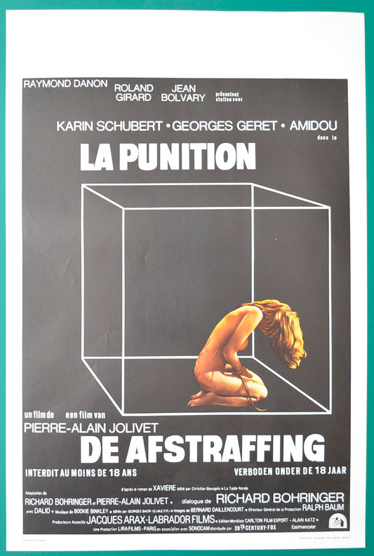 La Punition  (a.k.a. The Punishment)  Original Belgian Poster - Film Poster - Movie Poster