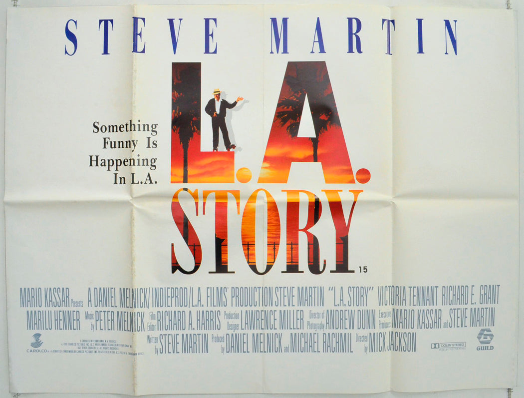 L.A. Story Original British Quad Poster - Film Poster - Movie Poster 