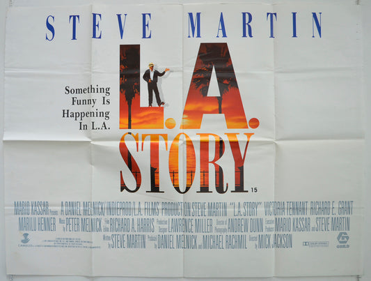 L.A. Story  Original British Quad Poster - Film Poster - Movie Poster 