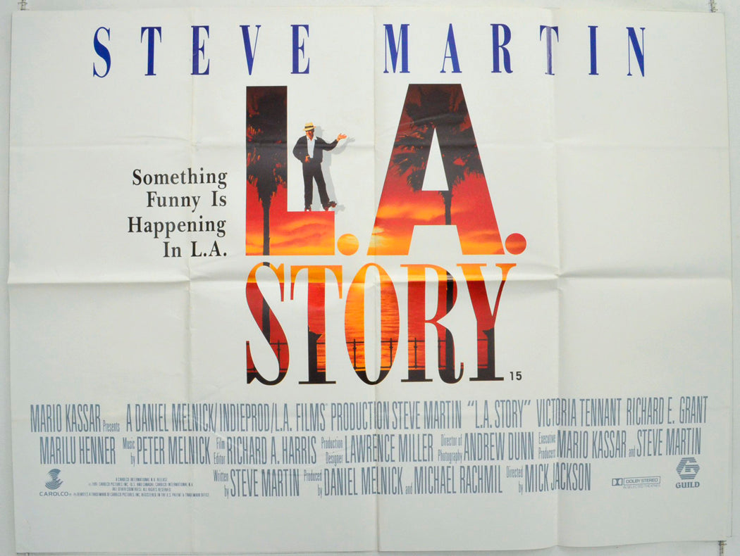 L.A. Story Original British Quad Poster - Film Poster - Movie Poster 