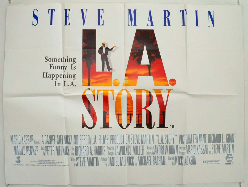 L.A. Story Original British Quad Poster - Film Poster - Movie Poster 