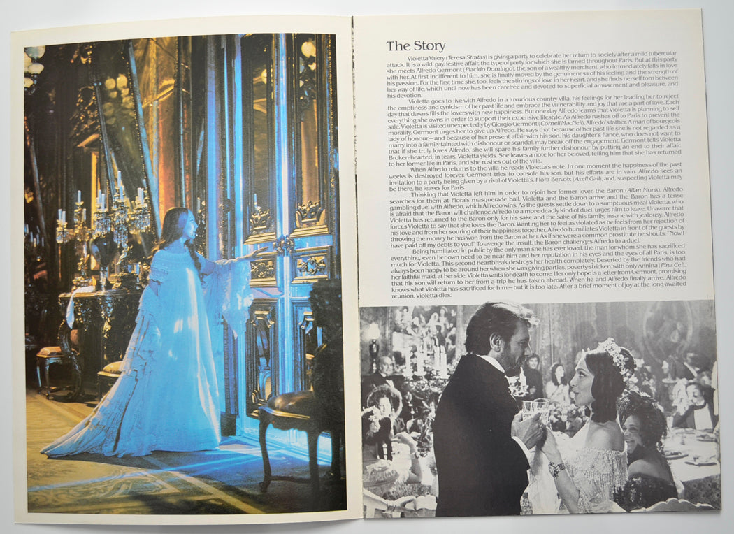 LA TRAVIATA (Inside 1) Cinema Souvenir Brochure 