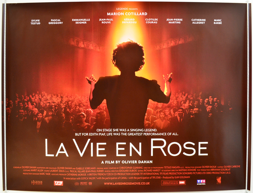 La Vie En Rose Original Quad Poster - Film Poster - Movie Poster  