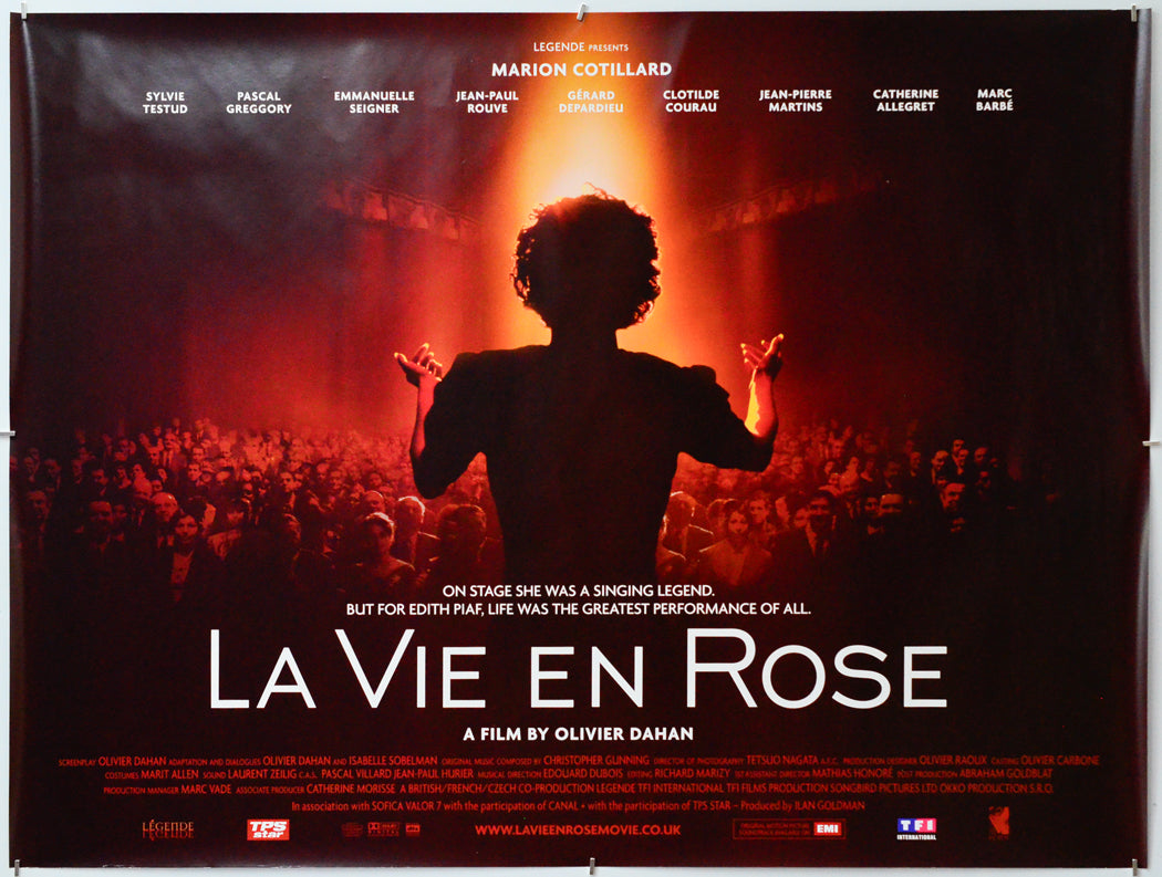 La Vie En Rose - Original Quad Poster - Film Poster - Movie Poster
