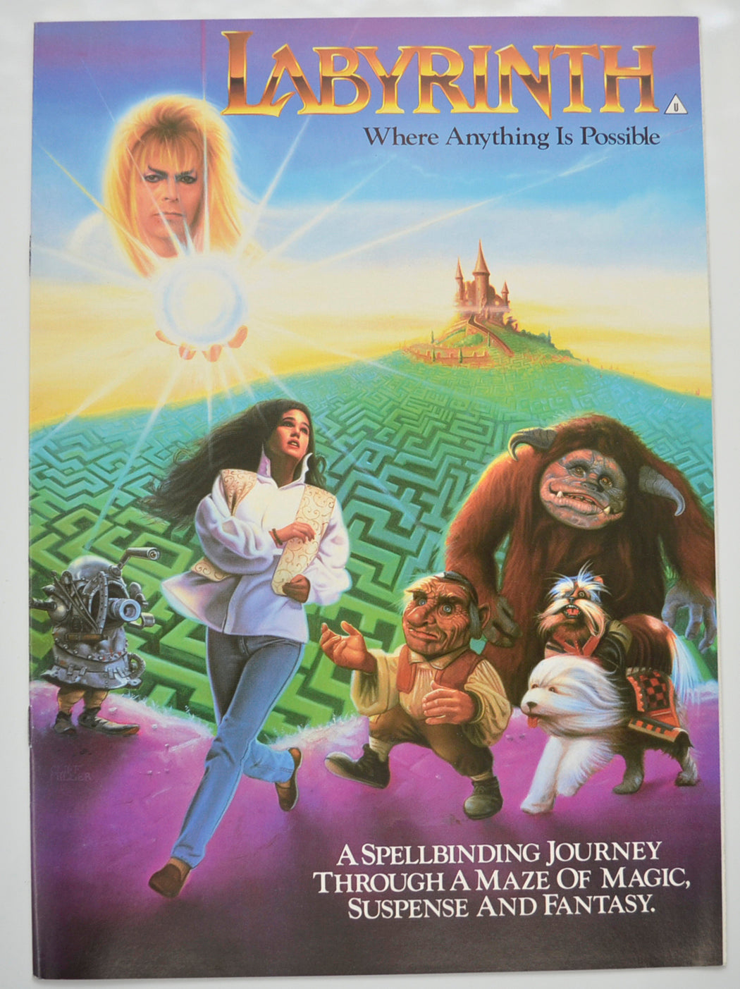 Labyrinth Original 8 Page Cinema Exhibitors Campaign Pressbook (UK)