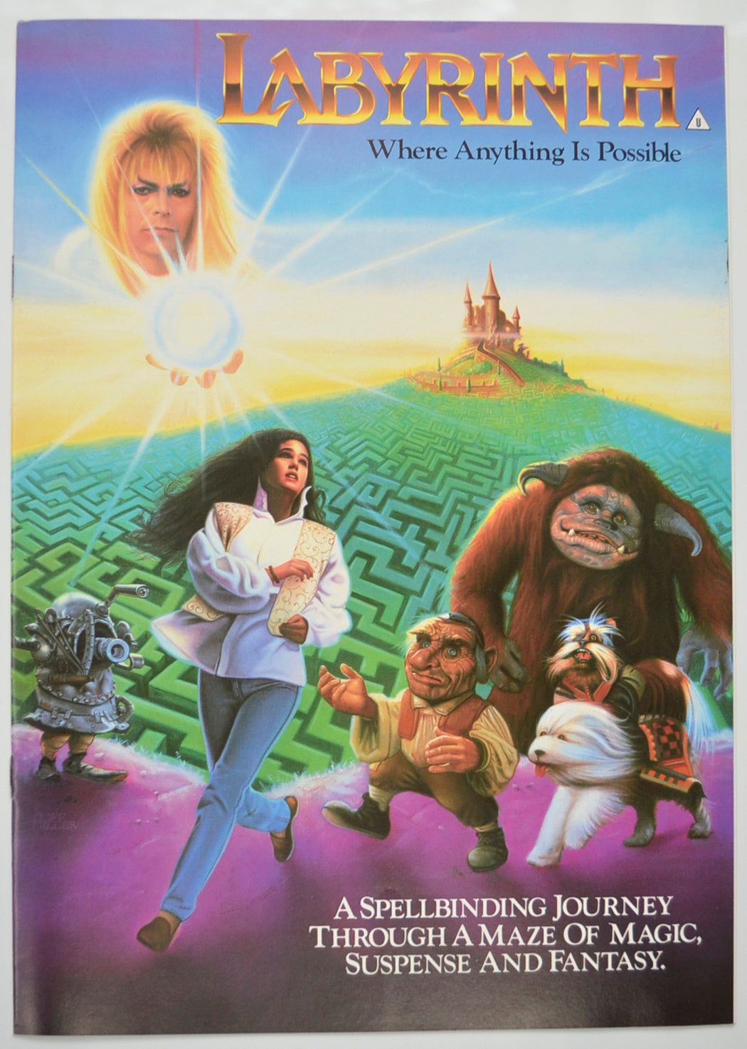 Labyrinth Original 8 Page Cinema Exhibitors Campaign Pressbook (UK)