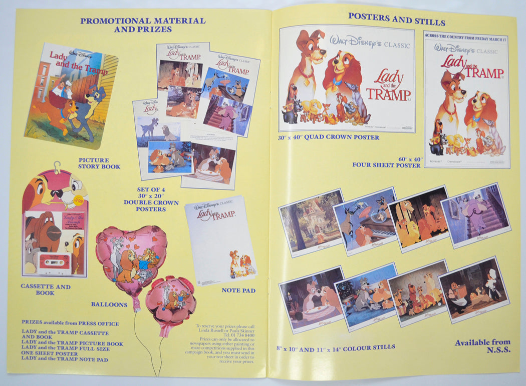 LADY AND THE TRAMP Cinema Exhibitors Campaign Pressbook - INSIDE 