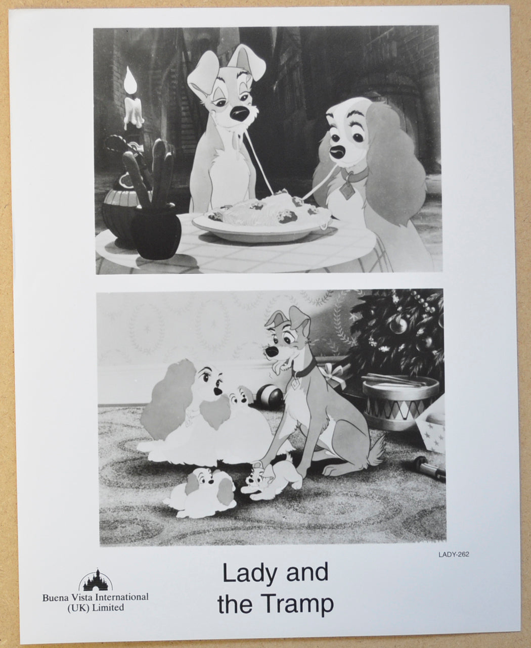 LADY AND THE TRAMP (Still 2) Cinema Black and White Press Stills 