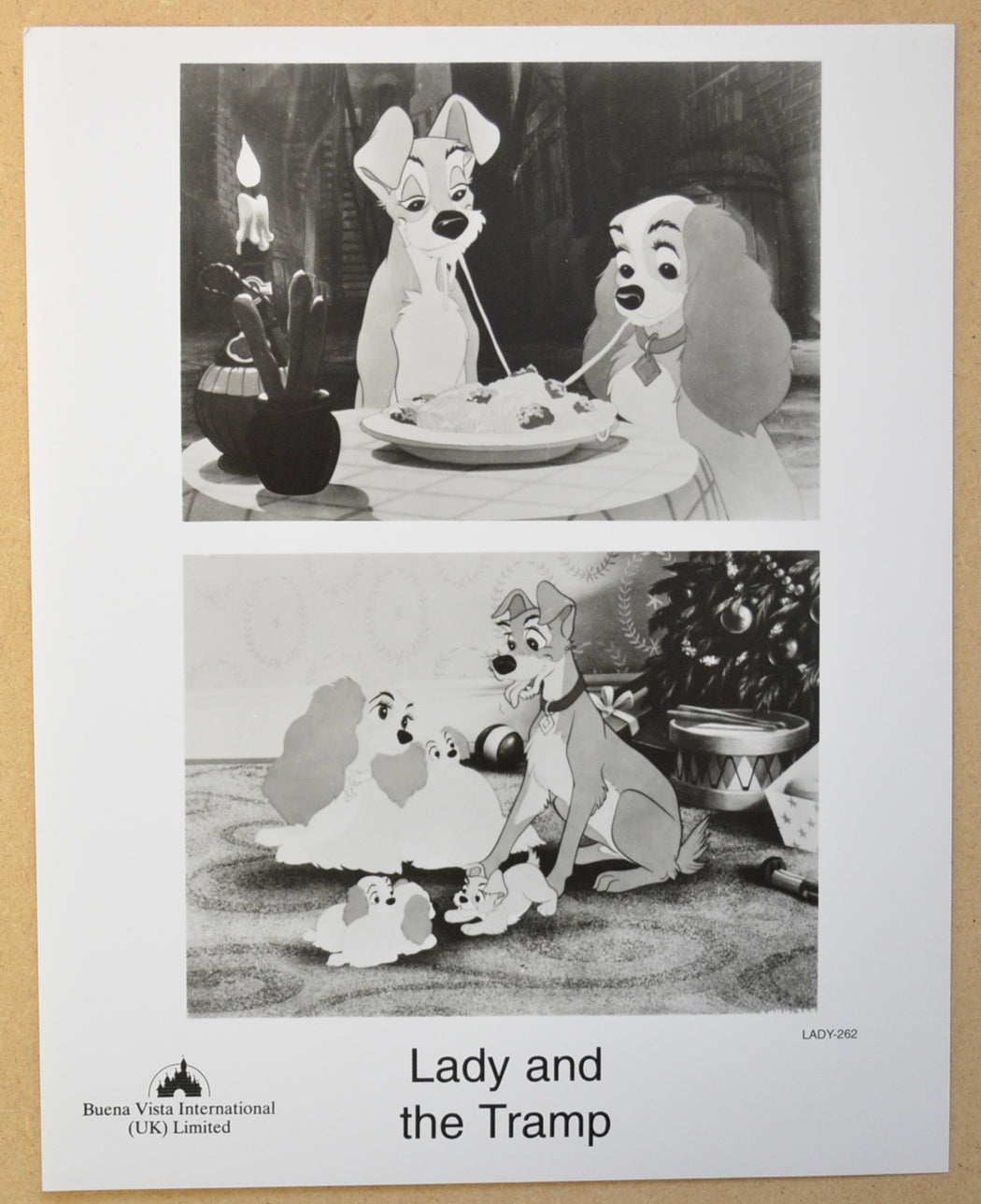 LADY AND THE TRAMP (Still 2) Cinema Black and White Press Stills 