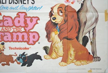 LADY AND THE TRAMP (Bottom Right) Cinema Quad Movie Poster 