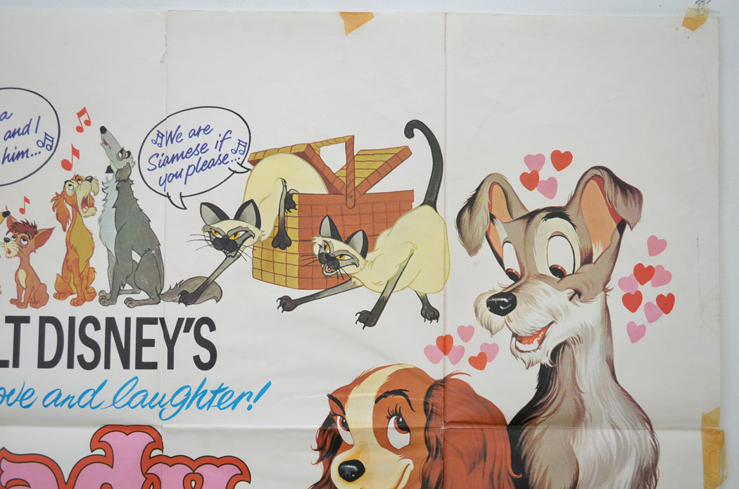 LADY AND THE TRAMP (Top Right) Cinema Quad Movie Poster 