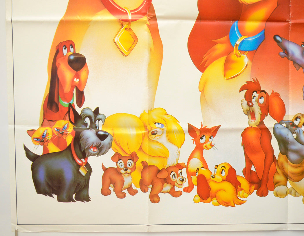 LADY AND THE TRAMP (Bottom Left) Cinema Quad Movie Poster 