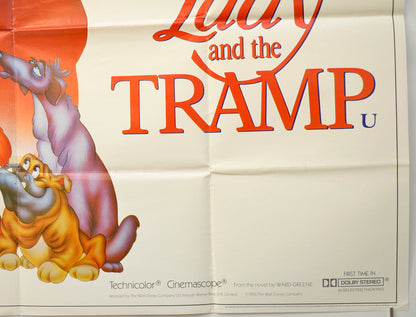 LADY AND THE TRAMP (Bottom Right) Cinema Quad Movie Poster 