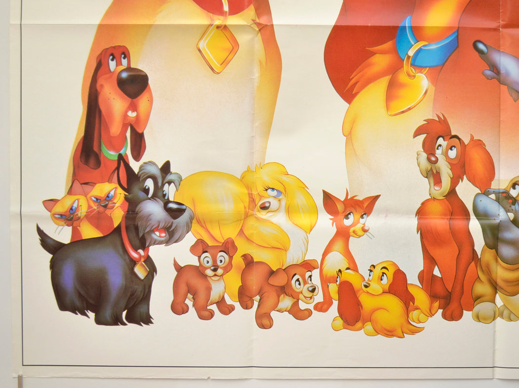 LADY AND THE TRAMP (Bottom Left) Cinema Quad Movie Poster 