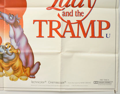 LADY AND THE TRAMP (Bottom Right) Cinema Quad Movie Poster 