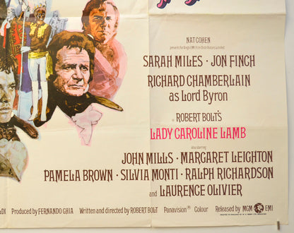 LADY CAROLINE LAMB (Bottom Right) Cinema Quad Movie Poster 