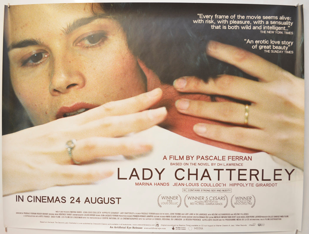 Lady Chatterley Original Quad Poster - Film Poster - Movie Poster  