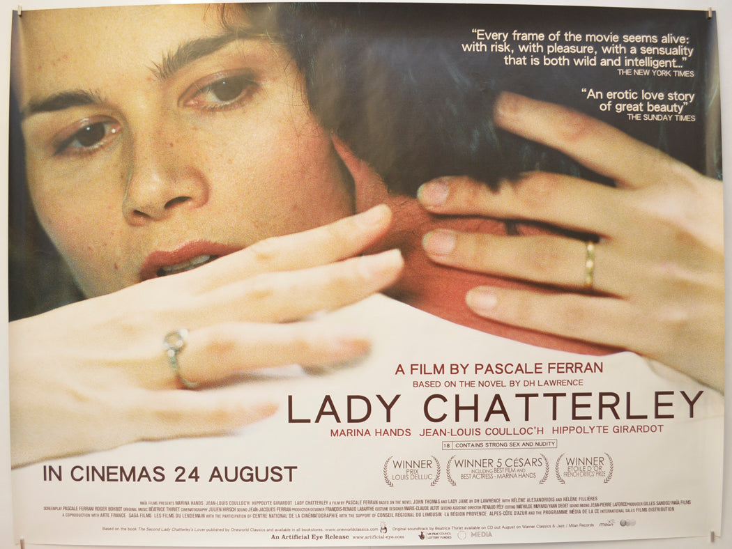 Lady Chatterley Original Quad Poster - Film Poster - Movie Poster  