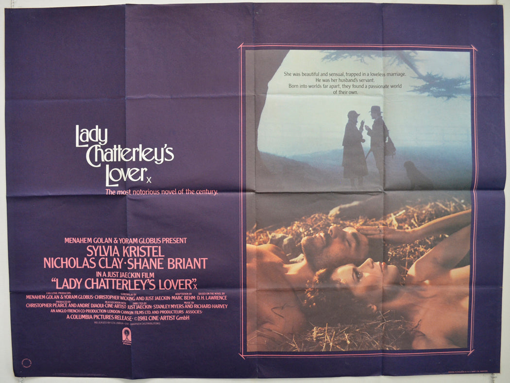 Lady Chatterley's Lover  Original British Quad Poster - Film Poster - Movie Poster 