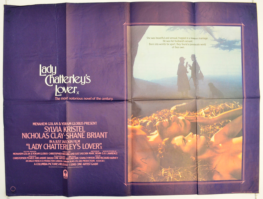 Lady Chatterley's Lover Original Quad Poster - Film Poster - Movie Poster  