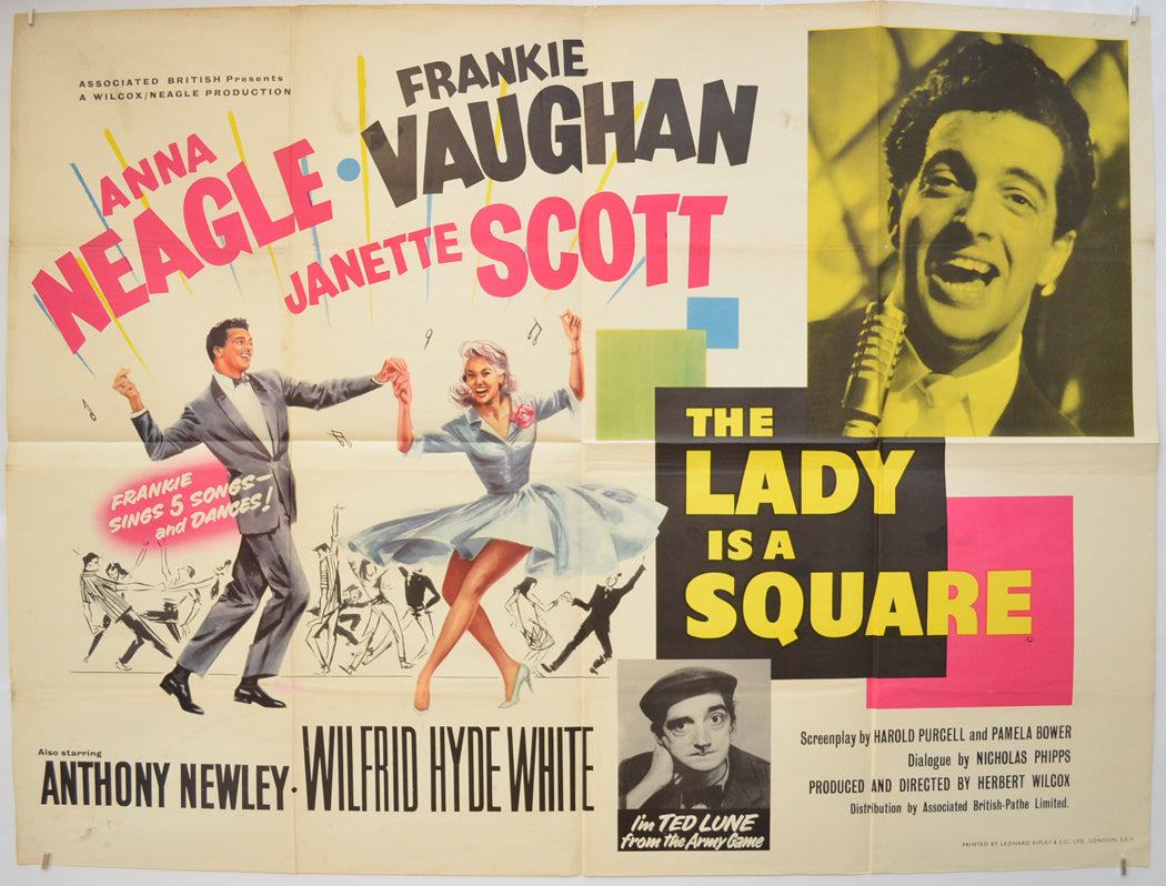 The Lady Is A Square  Original Quad Poster - Film Poster - Movie Poster