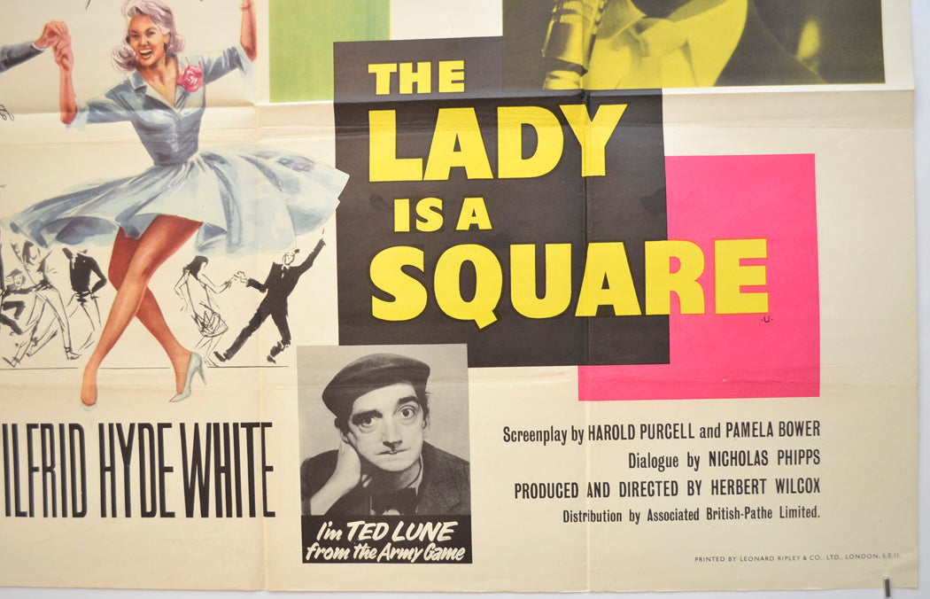 THE LADY IS A SQUARE (Bottom Right) Cinema Quad Movie Poster 