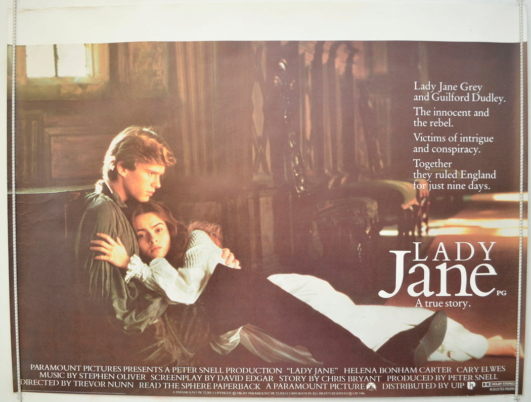 Lady Jane Original Quad Poster - Film Poster - Movie Poster  