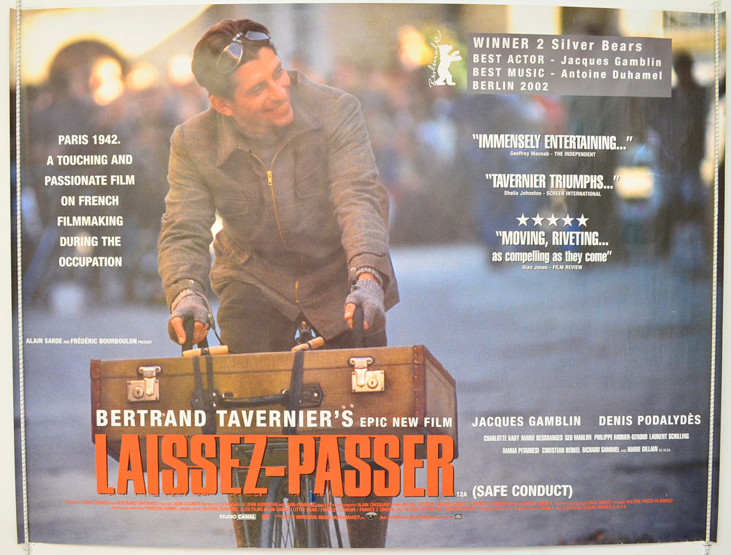 Laissez-Passer  (a.k.a. Safe Conduct)   Original Quad Poster - Film Poster - Movie Poster  