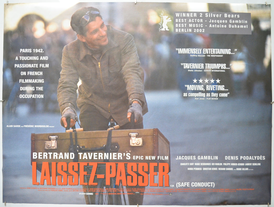 Laissez-Passer (a.k.a. Safe Conduct) Original Quad Poster - Film Poster - Movie Poster