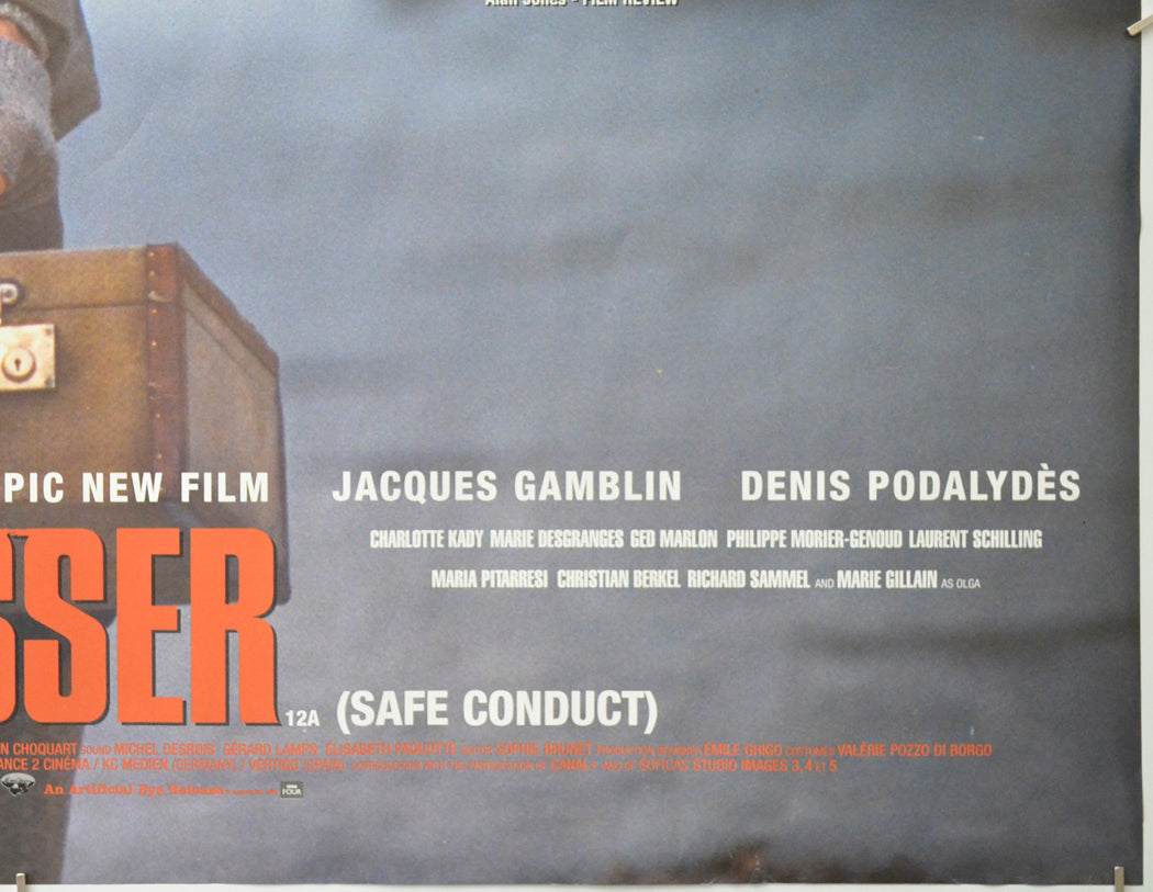 LAISSEZ-PASSER (Bottom Right) Cinema Quad Movie Poster 