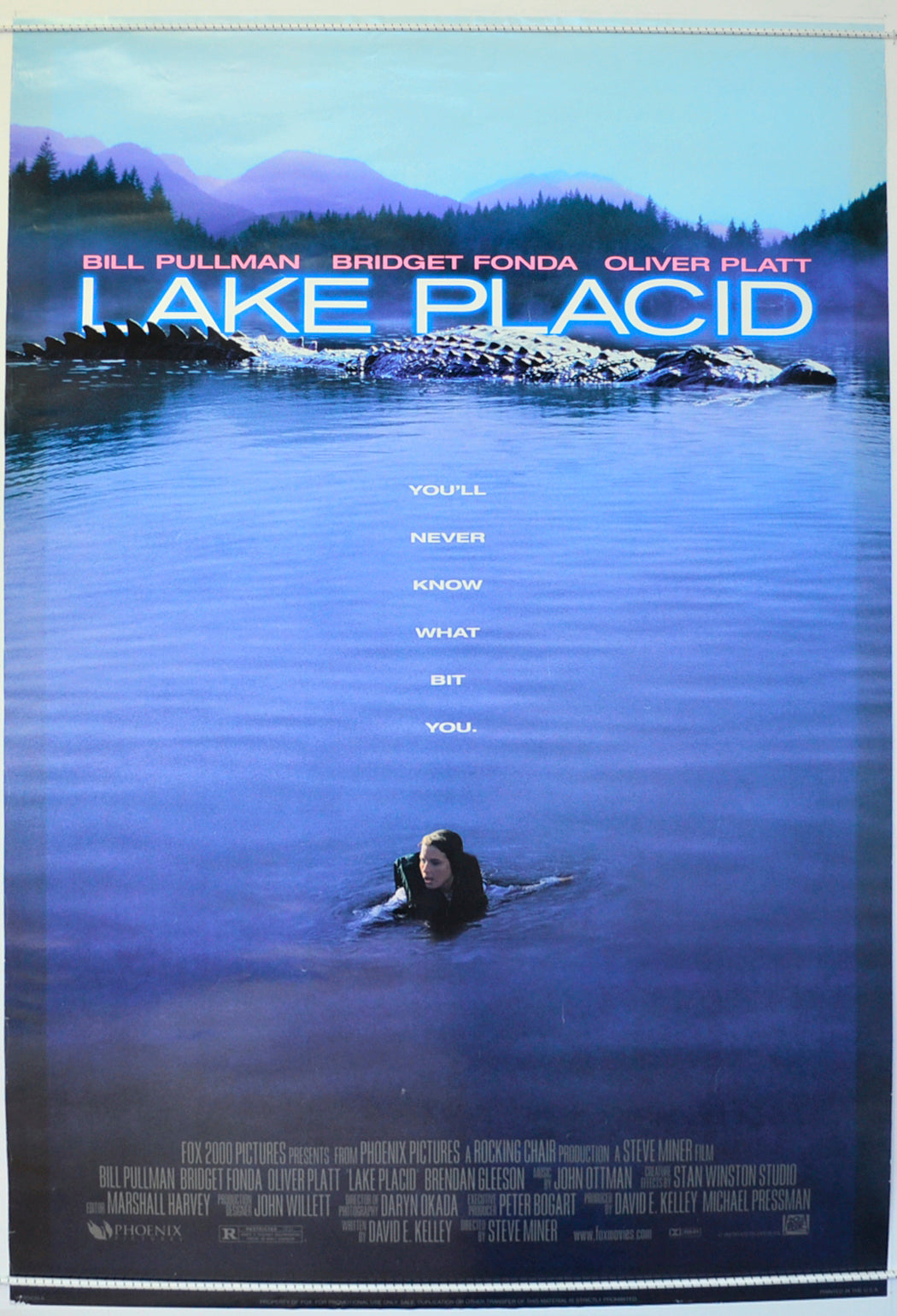 Lake Placid  Original One Sheet Poster - Film Poster - Movie Poster 