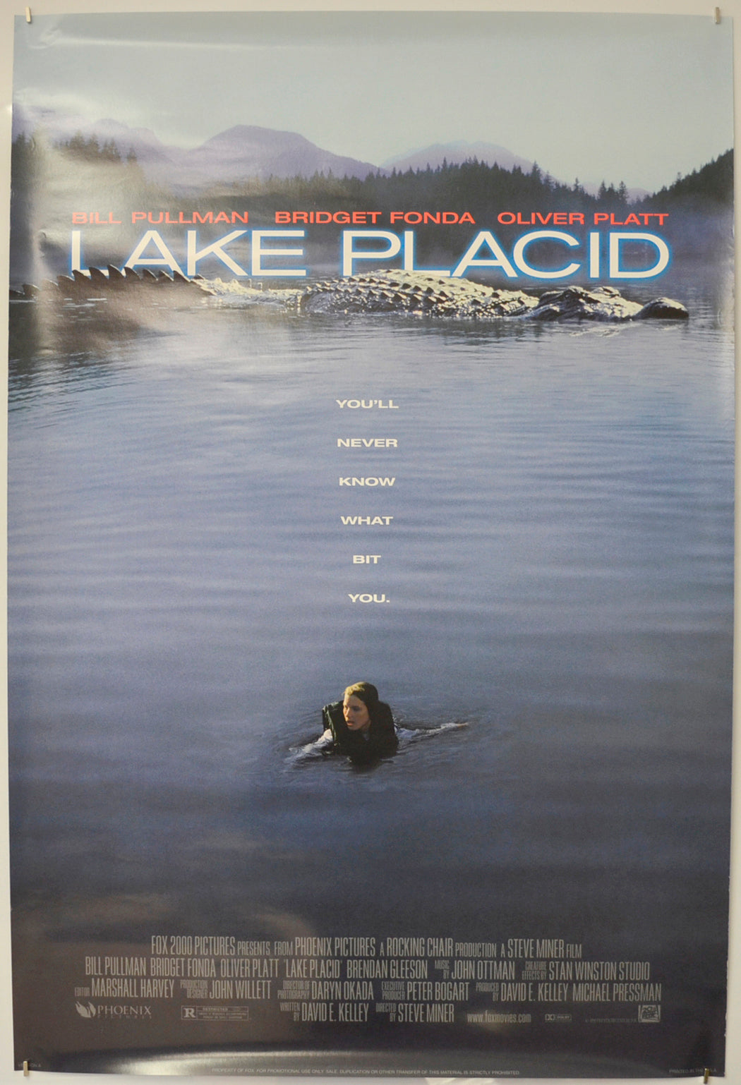 Lake Placid  Original One Sheet Poster - Film Poster - Movie Poster