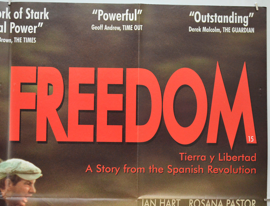 LAND AND FREEDOM (Top Right) Cinema Quad Movie Poster 