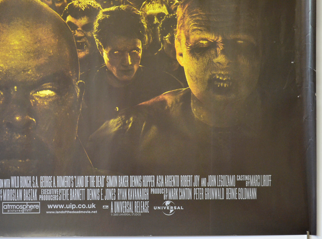 LAND OF THE DEAD (Bottom Right) Cinema Quad Movie Poster 