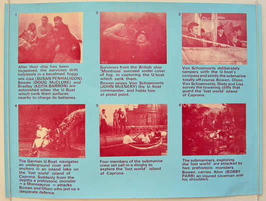 The Land That Time Forgot  (Montage version)   Original Quad Poster - Film Poster - Movie Poster  