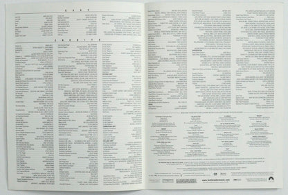 LARA CROFT TOMB RAIDER – Synopsis / Credits Booklet - Inside