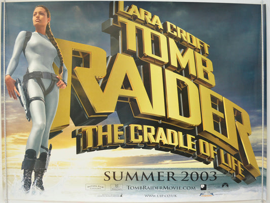 Lara Croft Tomb Raider : Cradle Of Life  (Teaser / Advance Version)  Original Quad Poster - Film Poster - Movie Poster 