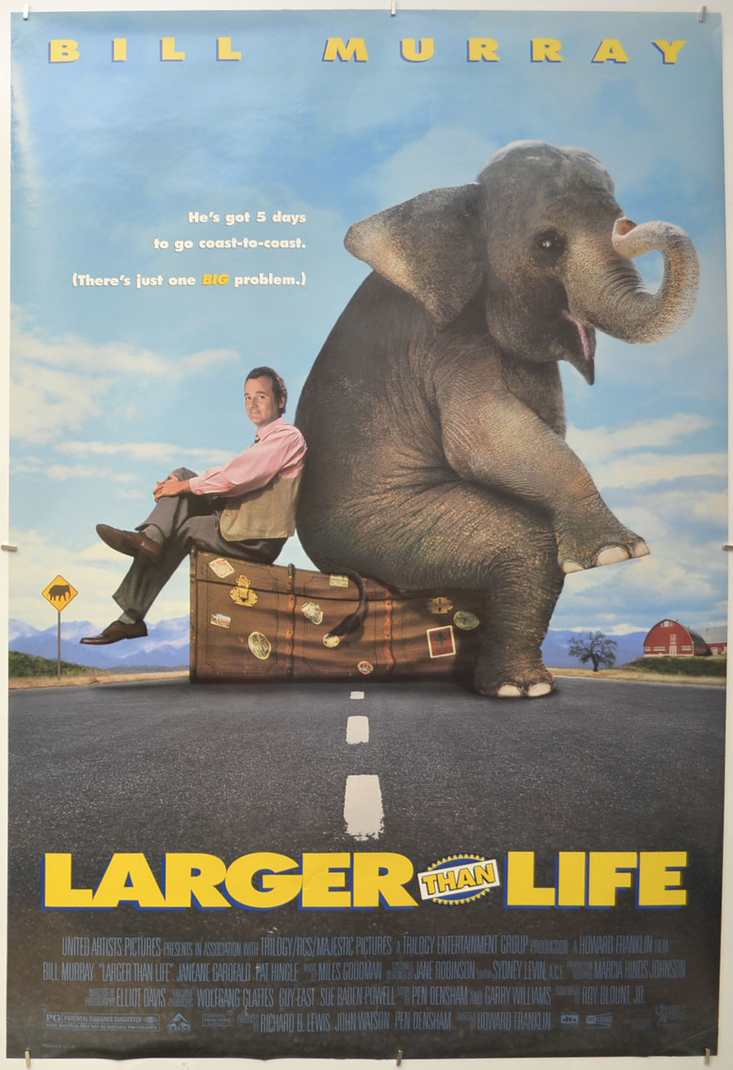 Larger Than Life Original One Sheet Poster - Film Poster - Movie Poster