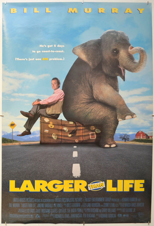 Larger Than Life Original One Sheet Poster - Film Poster - Movie Poster