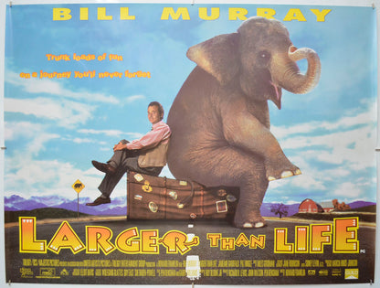 Larger Than Life Original Quad Poster - Film Poster - Movie Poster