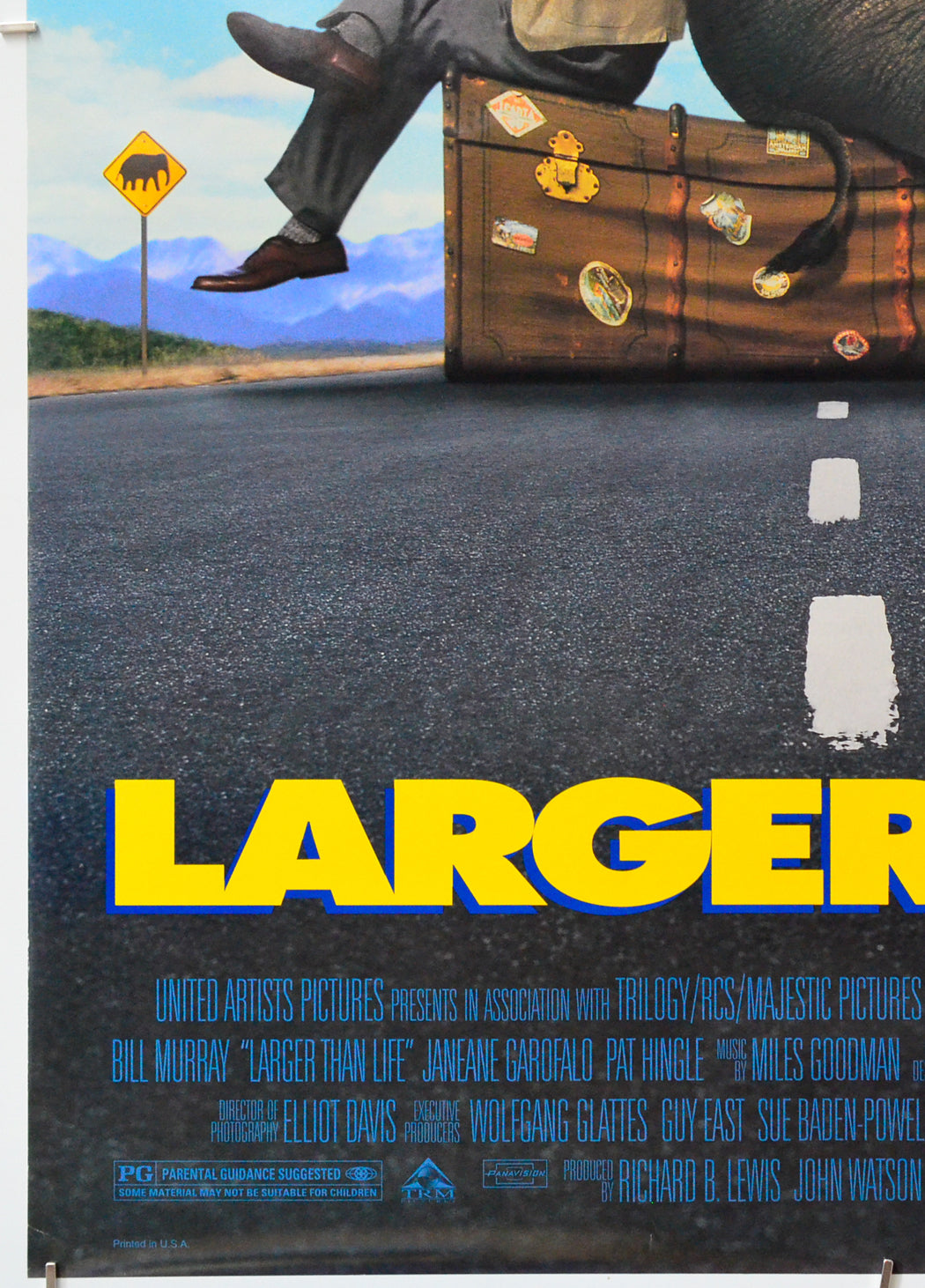 Larger Than Life (Bottom Left) Cinema One Sheet Movie Poster 