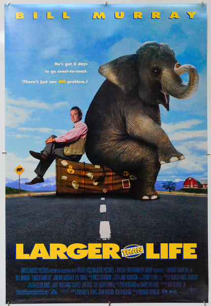 Larger Than Life - Original One Sheet Poster - Film Poster - Movie Poster 